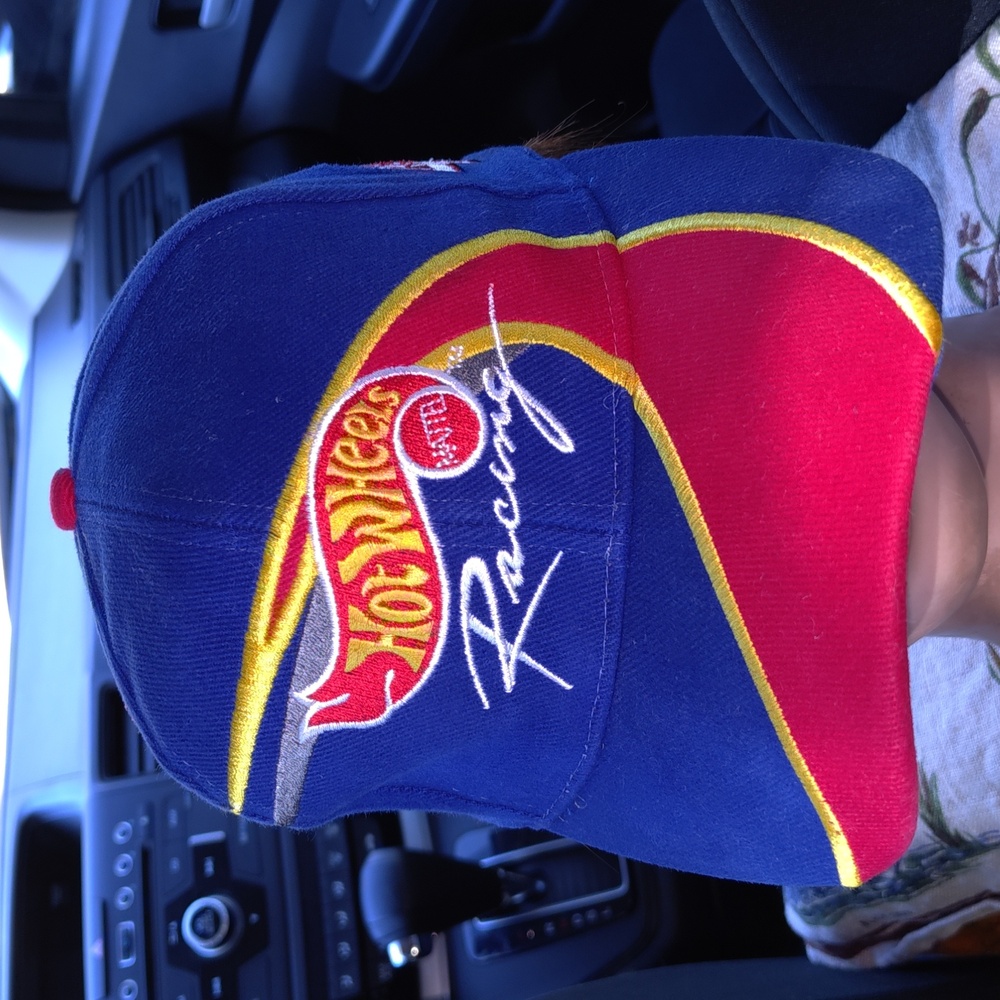 Vintage Hot Wheels NASCAR # 44 Kyle Petty Embroidered Strap-on Racing Cap Hat